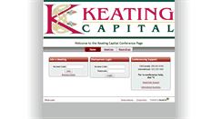 Desktop Screenshot of keatingcapital.readytalk.com