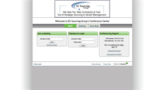 Desktop Screenshot of ecsourcinggroup.readytalk.com