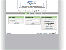 Tablet Screenshot of ecsourcinggroup.readytalk.com